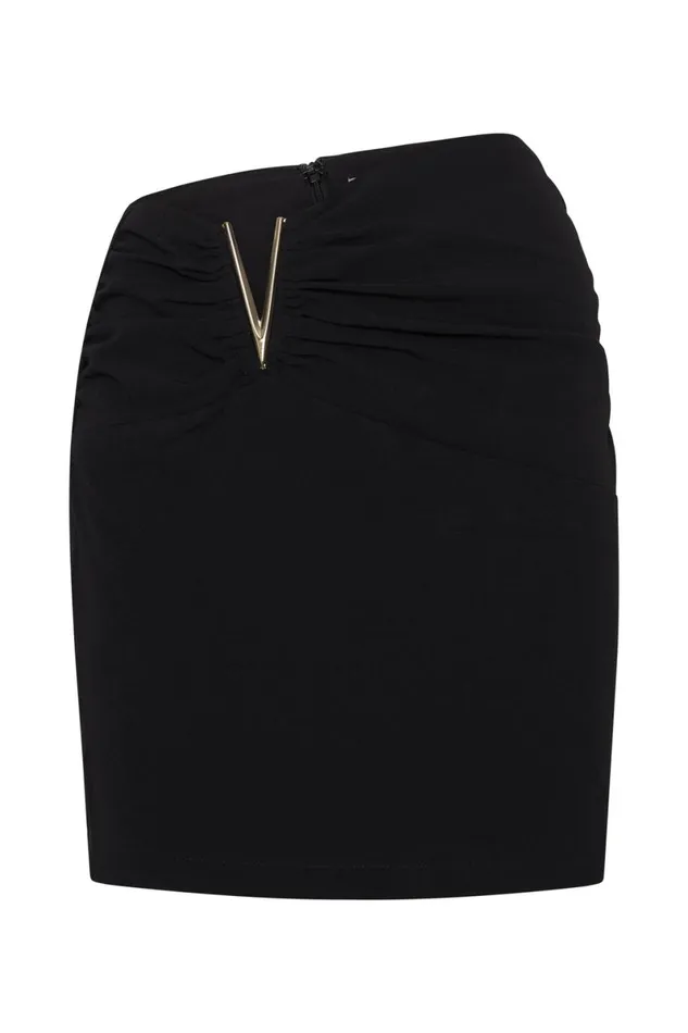 Meshki Skirts Leonie VHardware Mini Skirt 8211 Black Black 8211 Women Meshki Skirts Leonie VHardware Mini Skirt 8211 Black Black 8211 Women