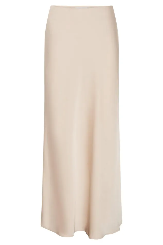 Meshki Skirts Missy Maxi Satin Skirt 8211 Champagne Champagne 8211 Women