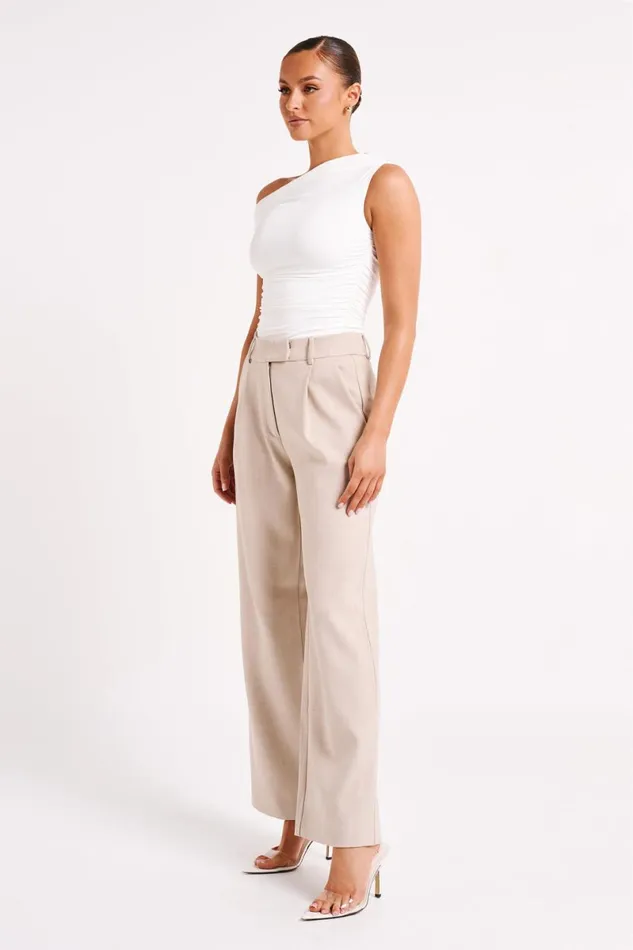 Meshki Sleeveless Tops Alayna Recycled Nylon Ruched Top 8211 White White 8211 Women