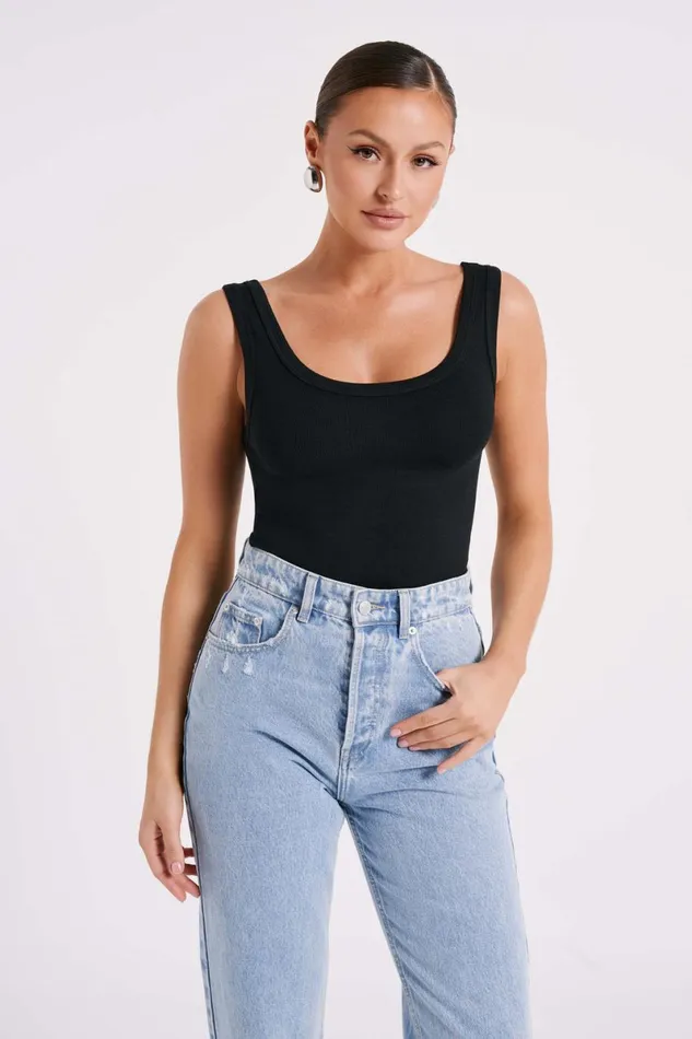 Meshki Sleeveless Tops Chandler Modal Tank Top 8211 Black Black 8211 Women