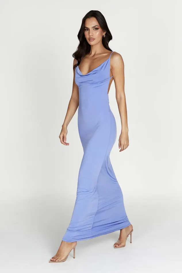 Meshki Wedding Guests Darcy Cowl Maxi Dress With Low Back 8211 Lavender Lavender 8211 Women Meshki Wedding Guests Darcy Cowl Maxi Dress With Low Back 8211 Lavender Lavender 8211 Women