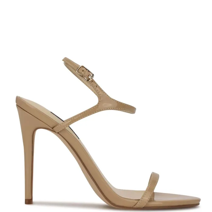 Miami Ankle Strap Sandals Light Natural Women Nine West High Heels