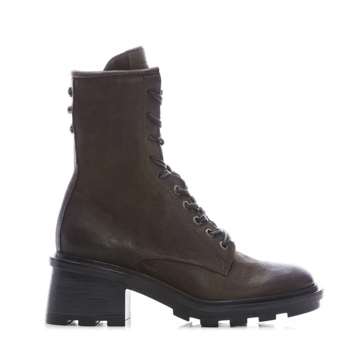 MidCalf Boots Women Moda In Pelle Alysse Grey Leather