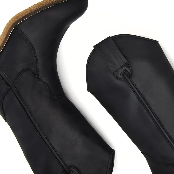 MidCalf Boots Women Moda In Pelle Dana Black Leather MidCalf Boots Women Moda In Pelle Dana Black Leather
