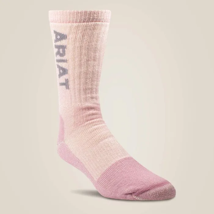 Midweight Merino Wool Blend Steel Toe Work Sock 2 Pair Multi Color Pack Multi Women Ariat Socks