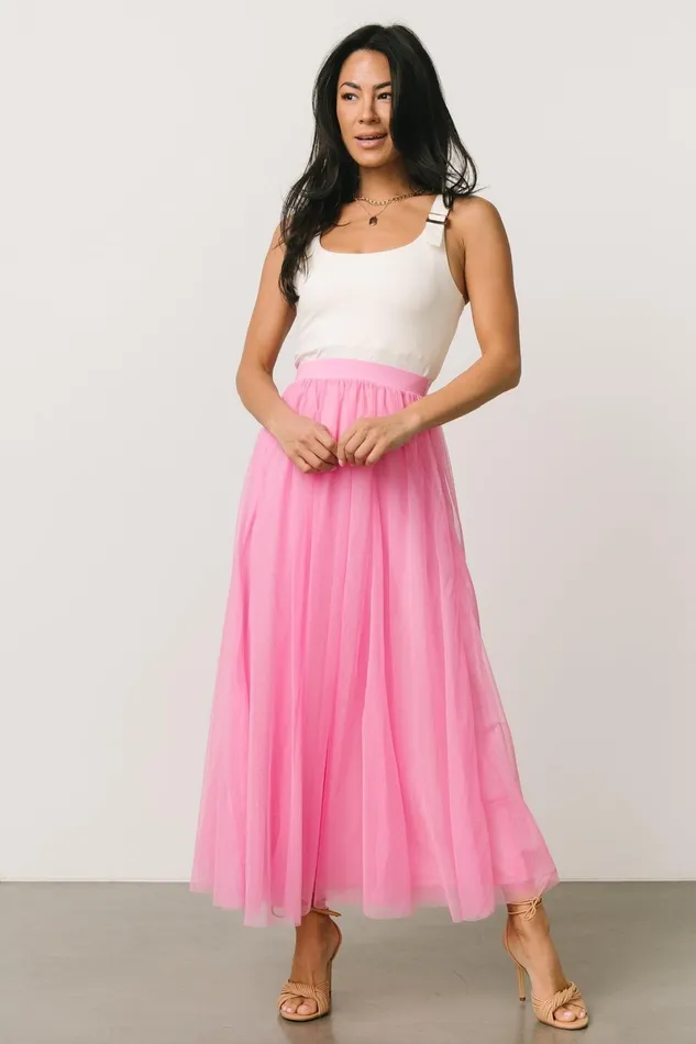 Mila Tulle Skirt Taffy Pink Women Baltic Born Skirts