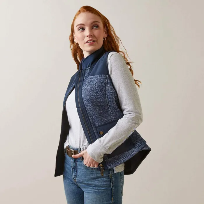Millbrae Vest Navy Women Ariat Jackets and Vests