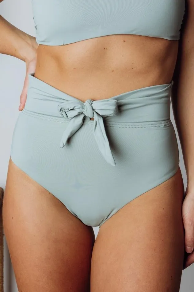 Milos High Waist Bikini Bottom Sage Women Baltic Born Bikini Milos High Waist Bikini Bottom Sage Women Baltic Born Bikini