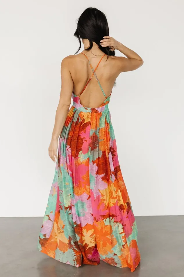 Miramar Maxi Dress Multi Print Women Baltic Born Cover Ups