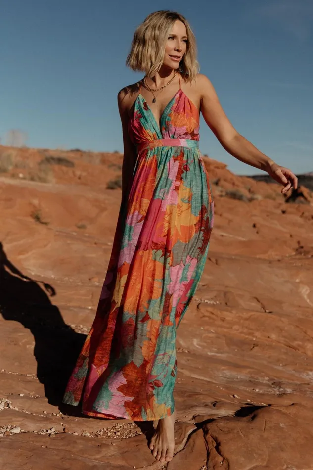 Miramar Maxi Dress Multi Print Women Baltic Born Cover Ups