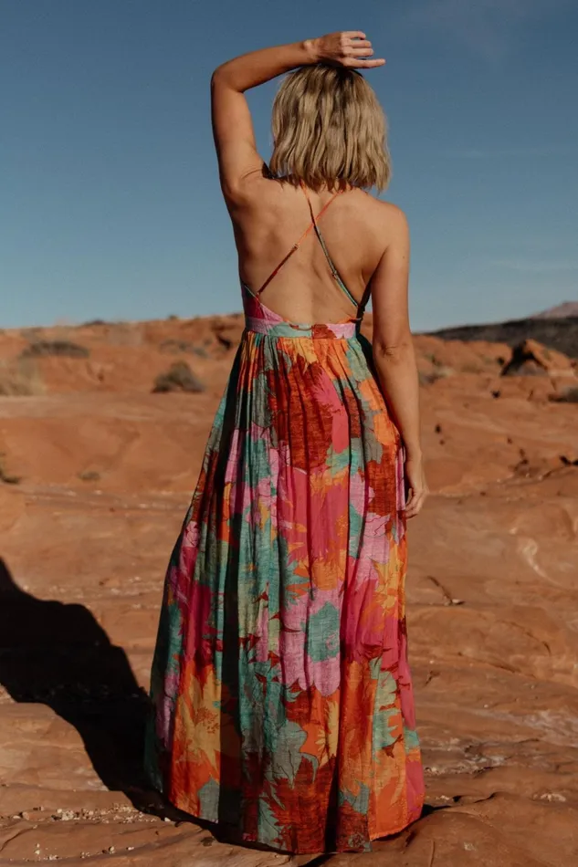 Miramar Maxi Dress Multi Print Women Baltic Born Cover Ups