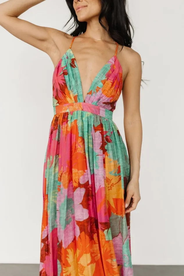 Miramar Maxi Dress Multi Print Women Baltic Born Cover Ups