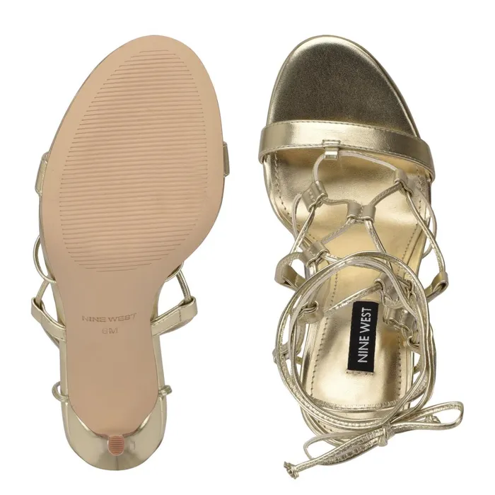 Mix Ankle Wrap Sandals Platino Women Nine West Dress Mix Ankle Wrap Sandals Platino Women Nine West Dress