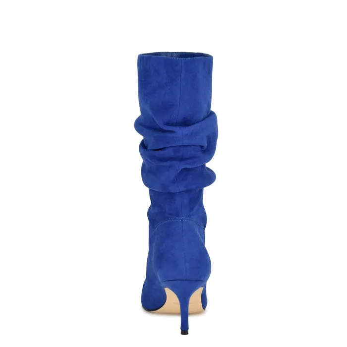 Mycki Dress Boots Blue Women Nine West Boots and Booties Mycki Dress Boots Blue Women Nine West Boots and Booties