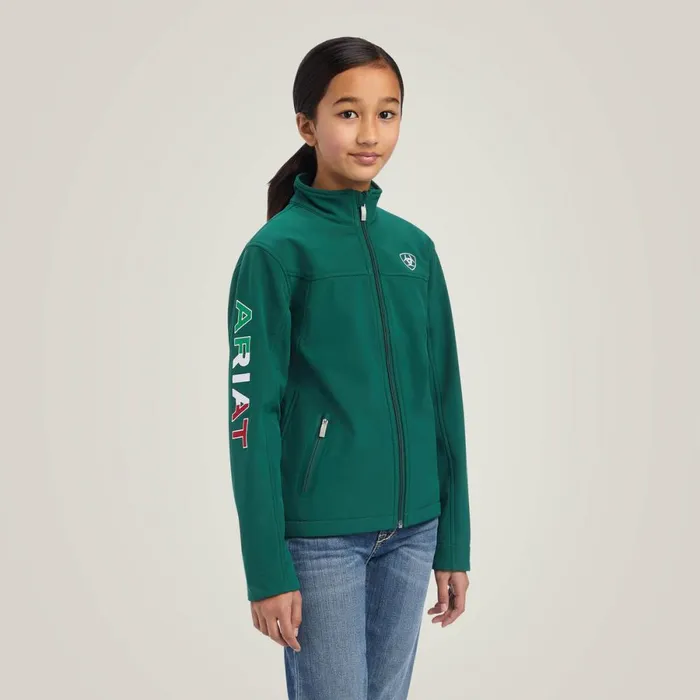 New Team Softshell MEXICO Jacket Verde Kids Ariat Jackets and Vests New Team Softshell MEXICO Jacket Verde Kids Ariat Jackets and Vests