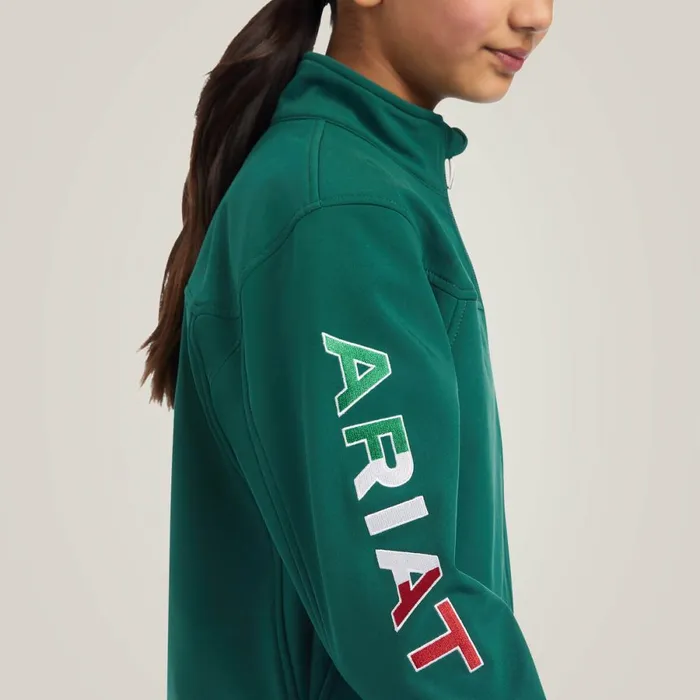 New Team Softshell MEXICO Jacket Verde Kids Ariat Jackets and Vests New Team Softshell MEXICO Jacket Verde Kids Ariat Jackets and Vests