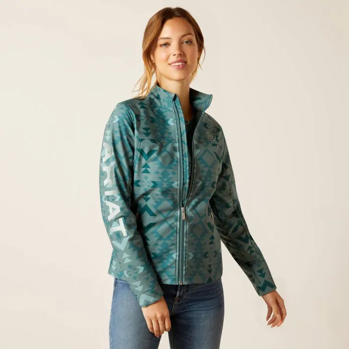 New Team Softshell Print Jacket Pinewood Women Ariat English Riding
