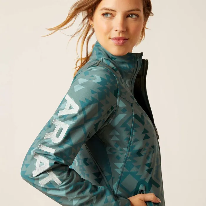 New Team Softshell Print Jacket Pinewood Women Ariat English Riding