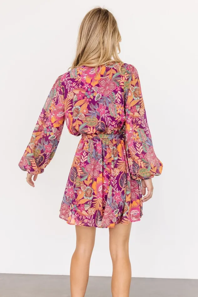 Newark Mini Dress Purple Multi Women Baltic Born Short Dresses