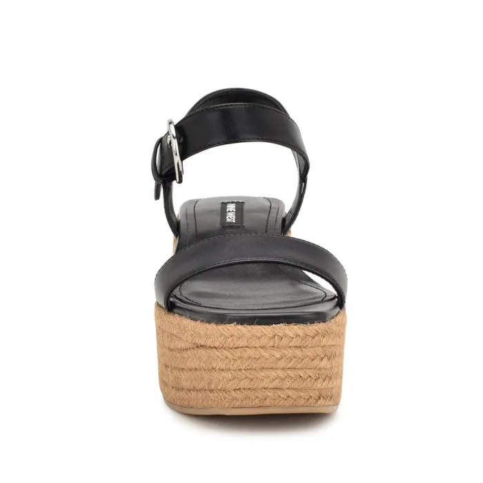 Nillo Espadrille Wedge Sandals Black Women Nine West Wedges Nillo Espadrille Wedge Sandals Black Women Nine West Wedges