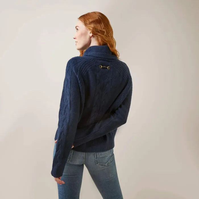 Novato Sweater Navy Heather Women Ariat Sweaters and Cardigans Novato Sweater Navy Heather Women Ariat Sweaters and Cardigans