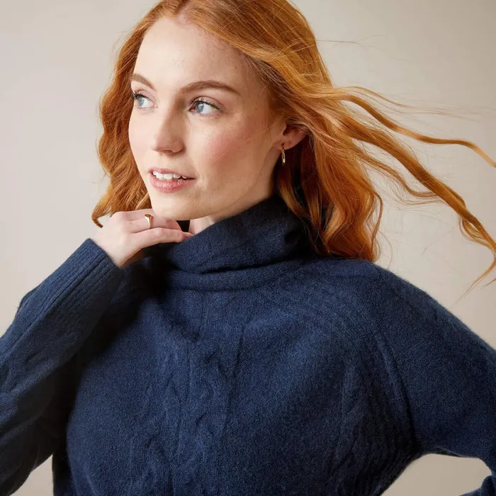 Novato Sweater Navy Heather Women Ariat Sweaters and Cardigans Novato Sweater Navy Heather Women Ariat Sweaters and Cardigans