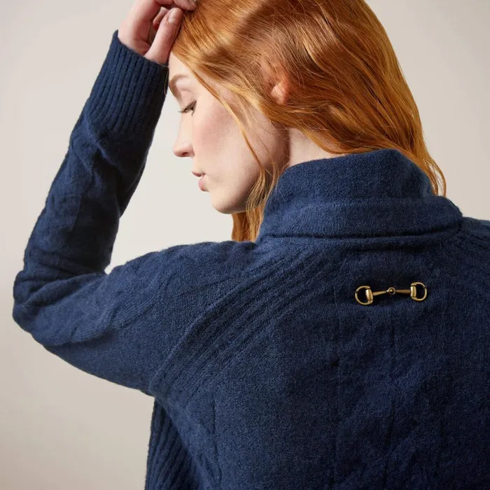 Novato Sweater Navy Heather Women Ariat Sweaters and Cardigans Novato Sweater Navy Heather Women Ariat Sweaters and Cardigans
