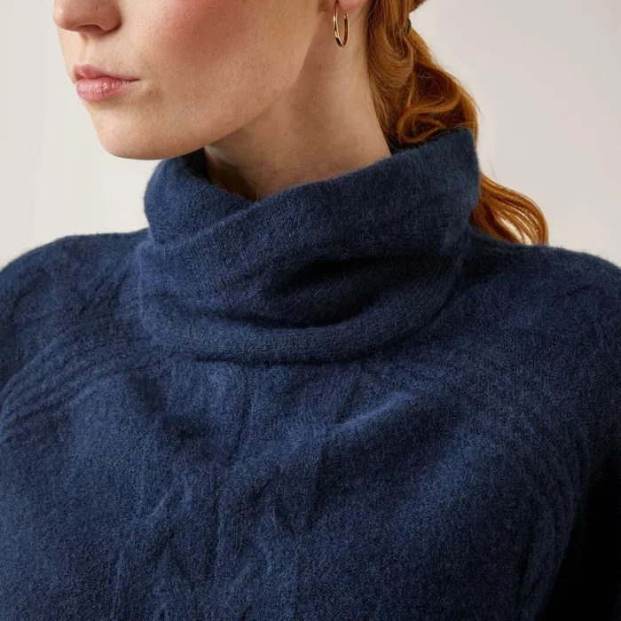 Novato Sweater Navy Heather Women Ariat Sweaters and Cardigans Novato Sweater Navy Heather Women Ariat Sweaters and Cardigans