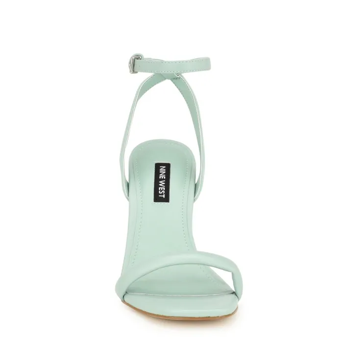 Nyra Ankle Strap Sandals Light Green Women Nine West Heeled Nyra Ankle Strap Sandals Light Green Women Nine West Heeled