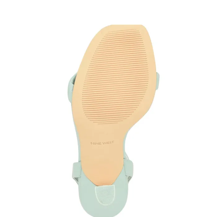 Nyra Ankle Strap Sandals Light Green Women Nine West Heeled Nyra Ankle Strap Sandals Light Green Women Nine West Heeled