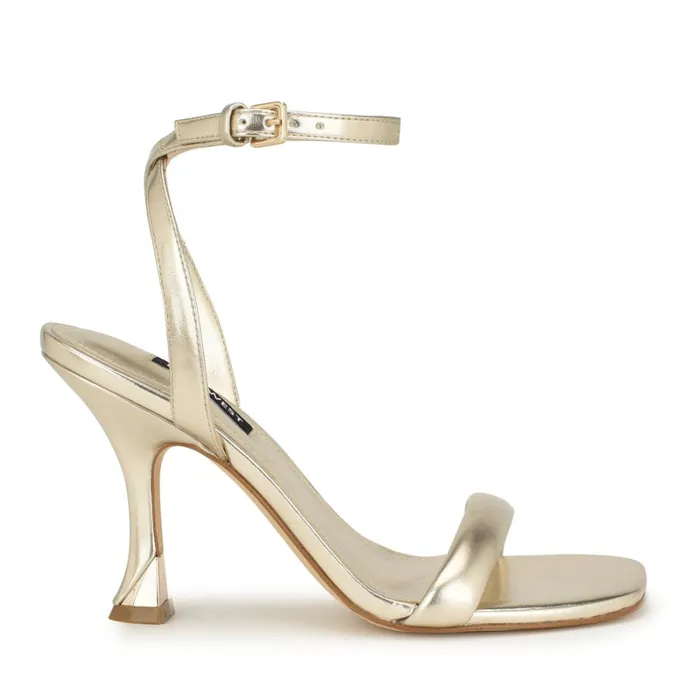 Nyra Ankle Strap Sandals Platino Women Nine West Dress