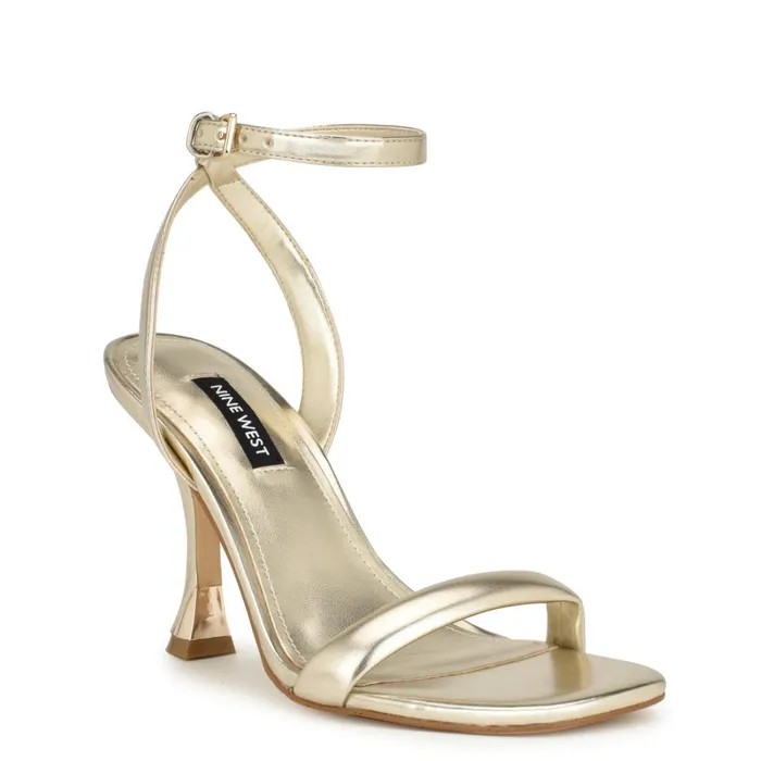 Nyra Ankle Strap Sandals Platino Women Nine West Dress Nyra Ankle Strap Sandals Platino Women Nine West Dress