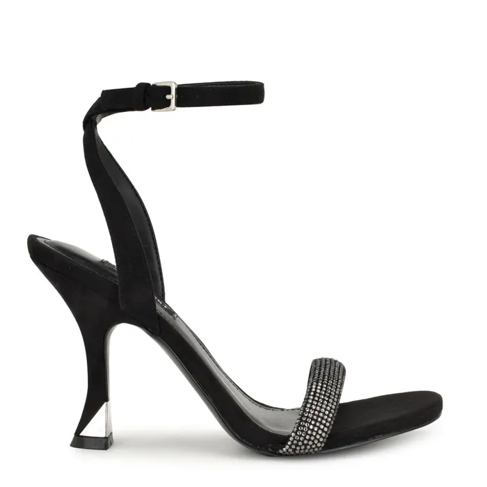 Nyrah Ankle Strap Sandals Black Women Nine West Dress
