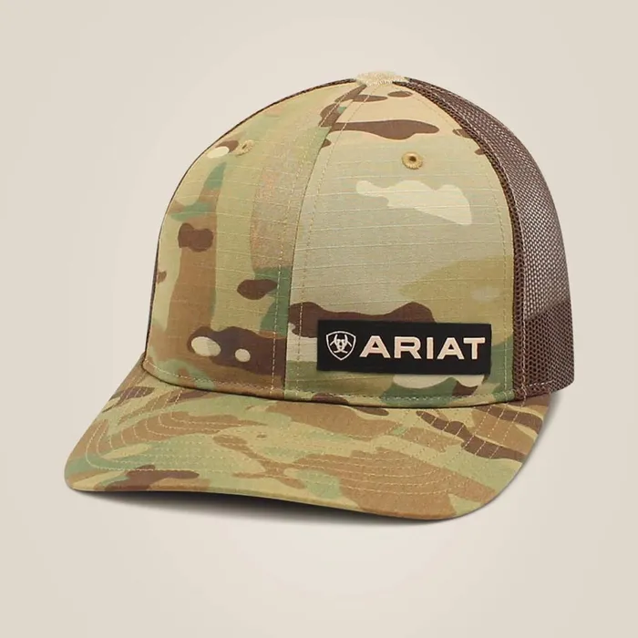Offset Logo Cap Camo Men Ariat Hats and Caps