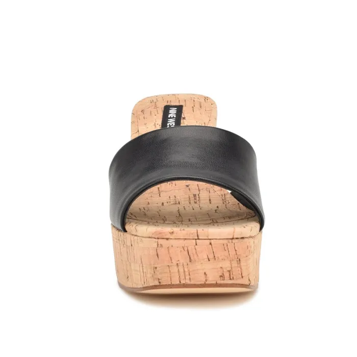 Oklee Platform Slide Sandals Black Women Nine West Platforms Oklee Platform Slide Sandals Black Women Nine West Platforms