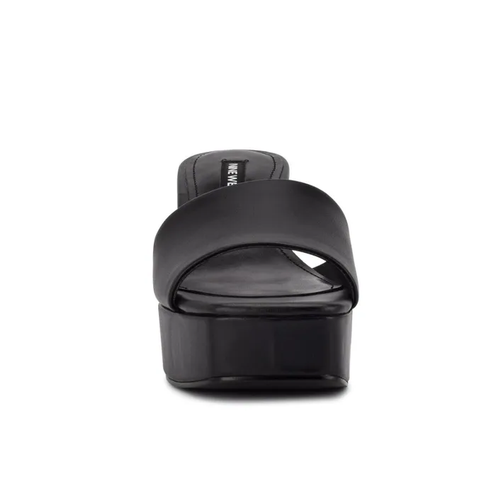 Oklee Platform Slide Sandals Black Women Nine West Platforms Oklee Platform Slide Sandals Black Women Nine West Platforms