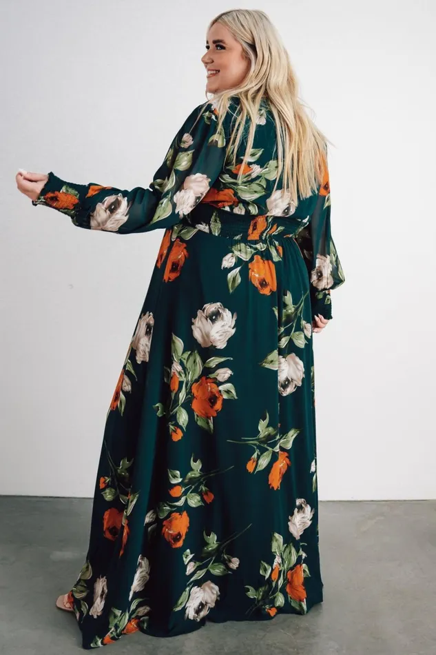 Olivia Maxi Dress Deep Topaz Floral Women Baltic Born Bump Friendly Olivia Maxi Dress Deep Topaz Floral Women Baltic Born Bump Friendly