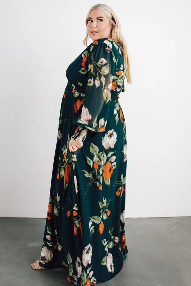 Olivia Maxi Dress Deep Topaz Floral Women Baltic Born Bump Friendly Olivia Maxi Dress Deep Topaz Floral Women Baltic Born Bump Friendly