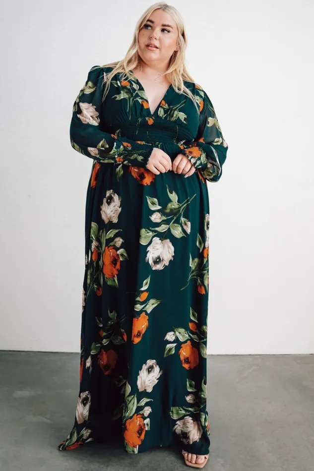 Olivia Maxi Dress Deep Topaz Floral Women Baltic Born Bump Friendly Olivia Maxi Dress Deep Topaz Floral Women Baltic Born Bump Friendly