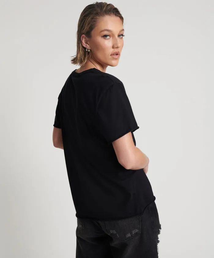 One Teaspoon Basic Tees 99 CENT DREAMS ORGANIC EMBROIDERED TEE 8211 Women One Teaspoon Basic Tees 99 CENT DREAMS ORGANIC EMBROIDERED TEE 8211 Women