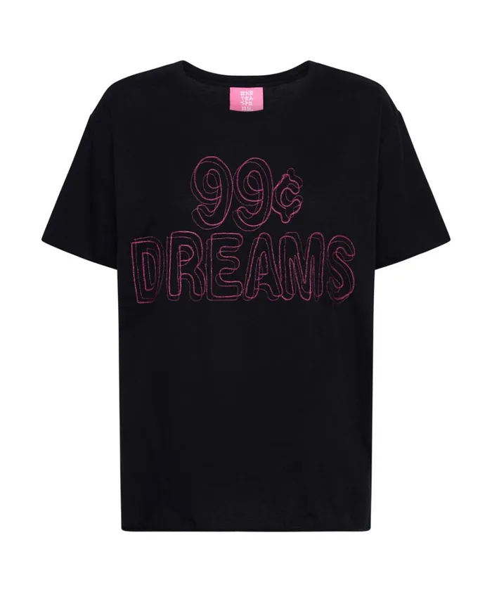 One Teaspoon Basic Tees 99 CENT DREAMS ORGANIC EMBROIDERED TEE 8211 Women One Teaspoon Basic Tees 99 CENT DREAMS ORGANIC EMBROIDERED TEE 8211 Women