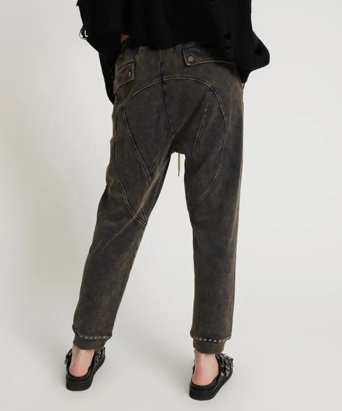 One Teaspoon Bottoms CHARCOAL STUDDED TRACKPANTS 8211 Women One Teaspoon Bottoms CHARCOAL STUDDED TRACKPANTS 8211 Women