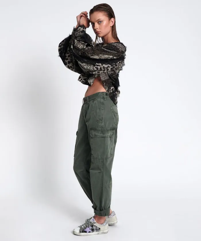 One Teaspoon Bottoms DARK KHAKI CARGO MOTION PANTS 8211 Women One Teaspoon Bottoms DARK KHAKI CARGO MOTION PANTS 8211 Women