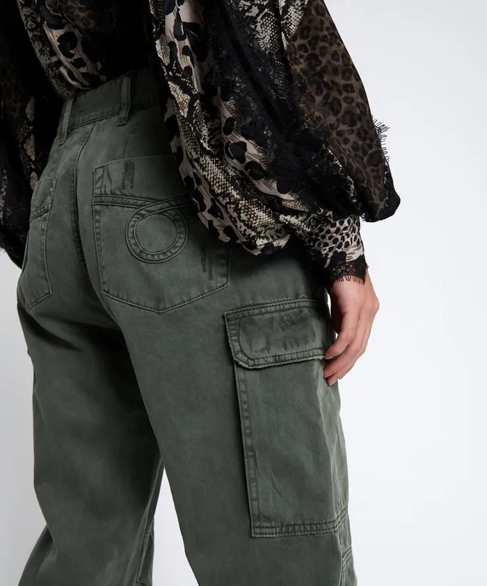 One Teaspoon Bottoms DARK KHAKI CARGO MOTION PANTS 8211 Women One Teaspoon Bottoms DARK KHAKI CARGO MOTION PANTS 8211 Women