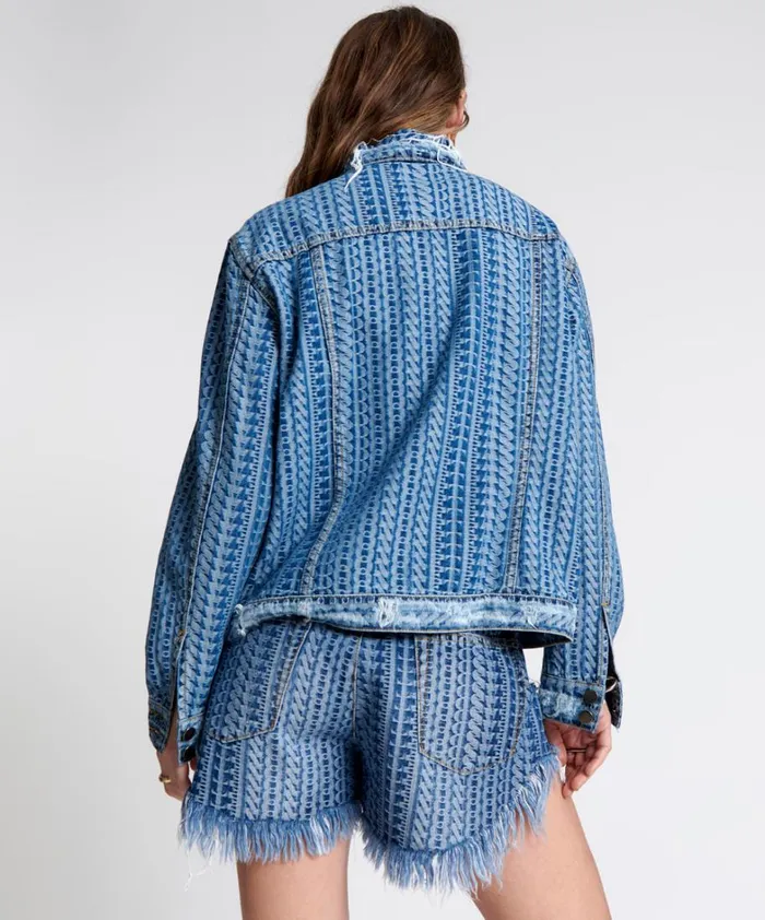 One Teaspoon Denim Jackets ON REPEAT DENIM TRUCKER JACKET 8211 Women One Teaspoon Denim Jackets ON REPEAT DENIM TRUCKER JACKET 8211 Women