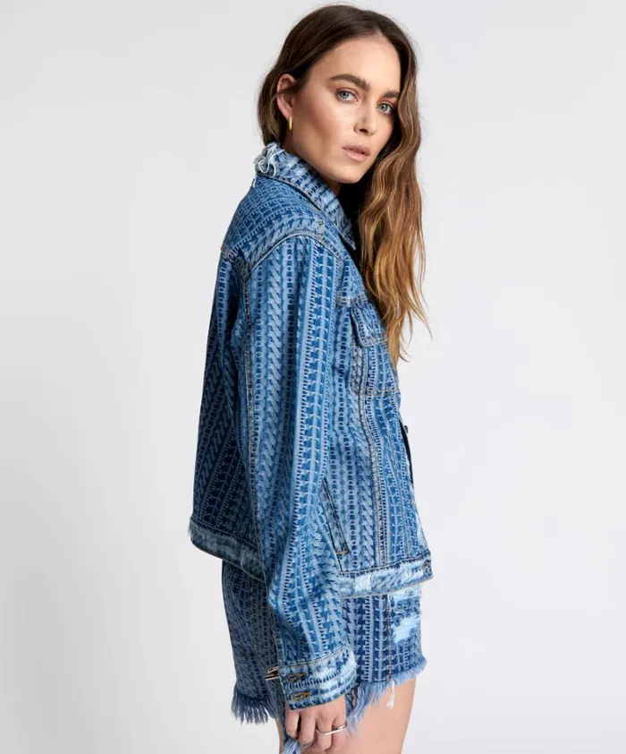 One Teaspoon Denim Jackets ON REPEAT DENIM TRUCKER JACKET 8211 Women One Teaspoon Denim Jackets ON REPEAT DENIM TRUCKER JACKET 8211 Women