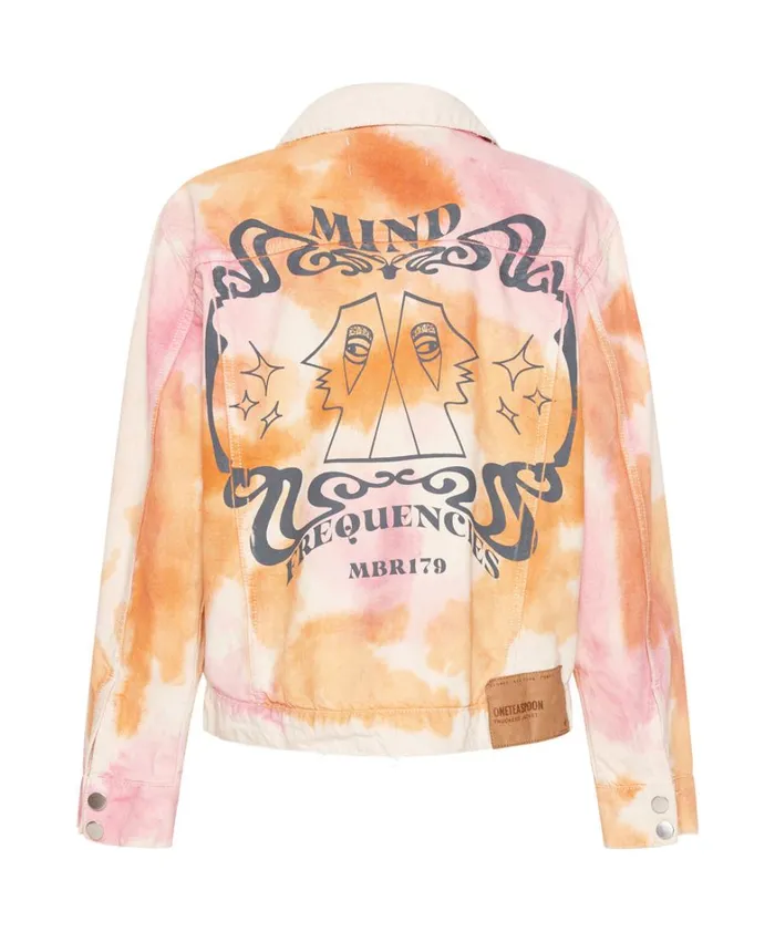 One Teaspoon Denim Jackets TIE DYE MIND FREQUENCIES DENIM TRUCKER JACKET 8211 Women One Teaspoon Denim Jackets TIE DYE MIND FREQUENCIES DENIM TRUCKER JACKET 8211 Women