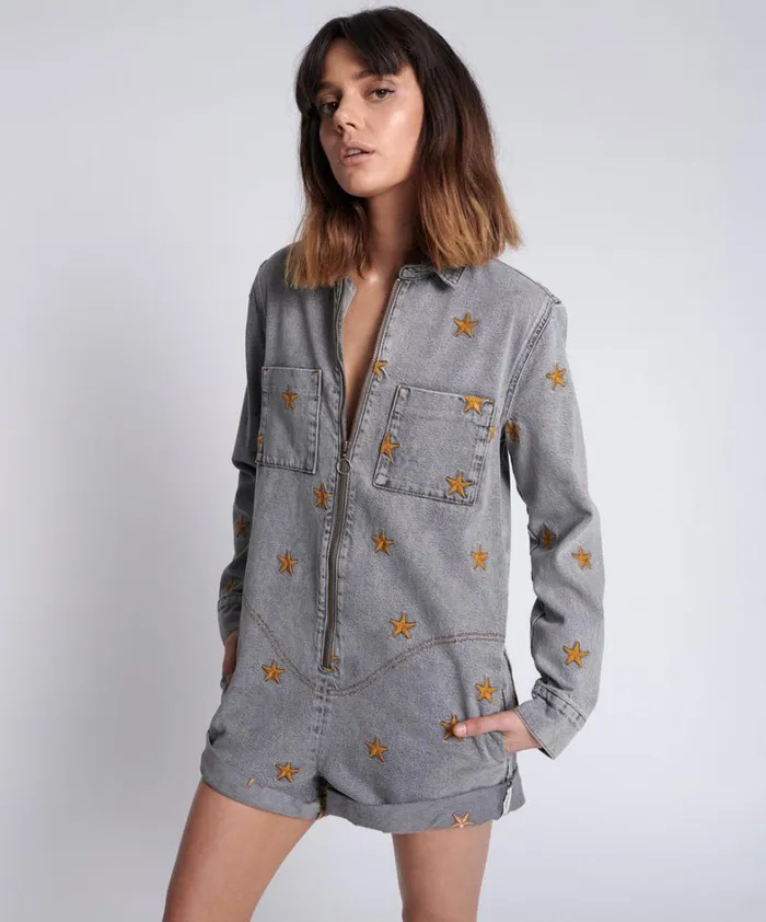 One Teaspoon Denim Jumpsuits FROM THE STARS PROPHECY JUMPSUIT 8211 Women