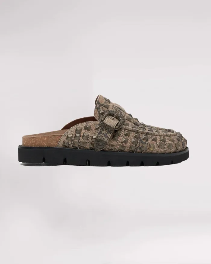One Teaspoon Footwear STUDDED SNAKE PHOENIX SLIDES 8211 Women One Teaspoon Footwear STUDDED SNAKE PHOENIX SLIDES 8211 Women