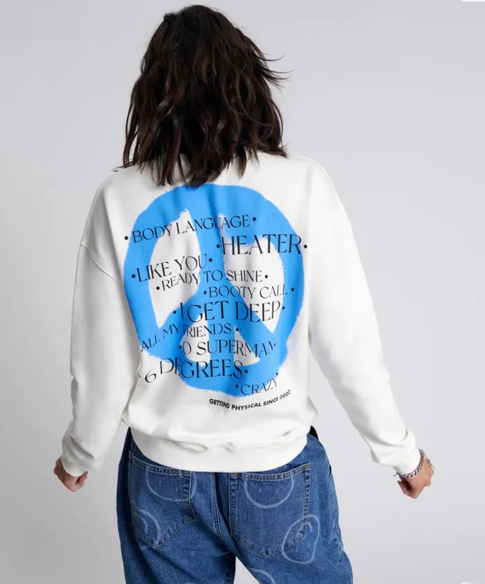 One Teaspoon Hoodies And Sweats GET PHYSICAL PEACE SWEATER 8211 Women One Teaspoon Hoodies And Sweats GET PHYSICAL PEACE SWEATER 8211 Women